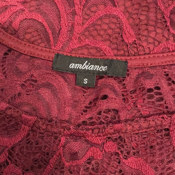 Maroon Ambiance lace dress - Picture 5 of 8